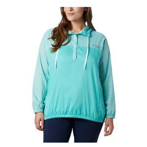 Columbia Tamiami Long-Sleeve Hoodie Dolphin/White XS